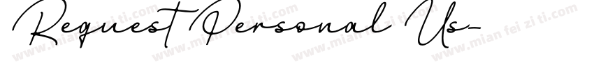 Request Personal Us字体转换